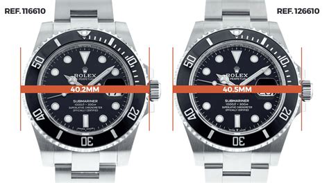 rolex submariner 41mm dimensions.